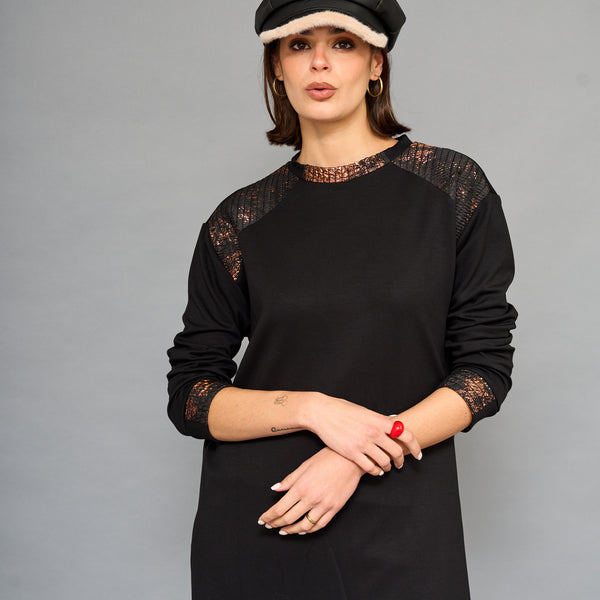 Conjunto Blush Negro Cobre