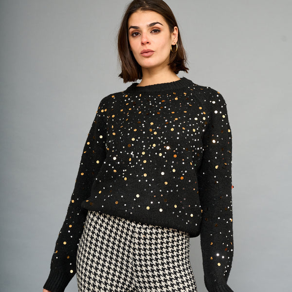 Sweater Lentejuelas Negro