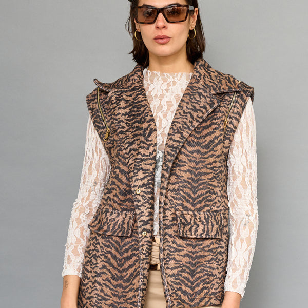 Gilet Print Tigre