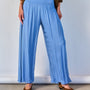 Pantalón Seda Azul