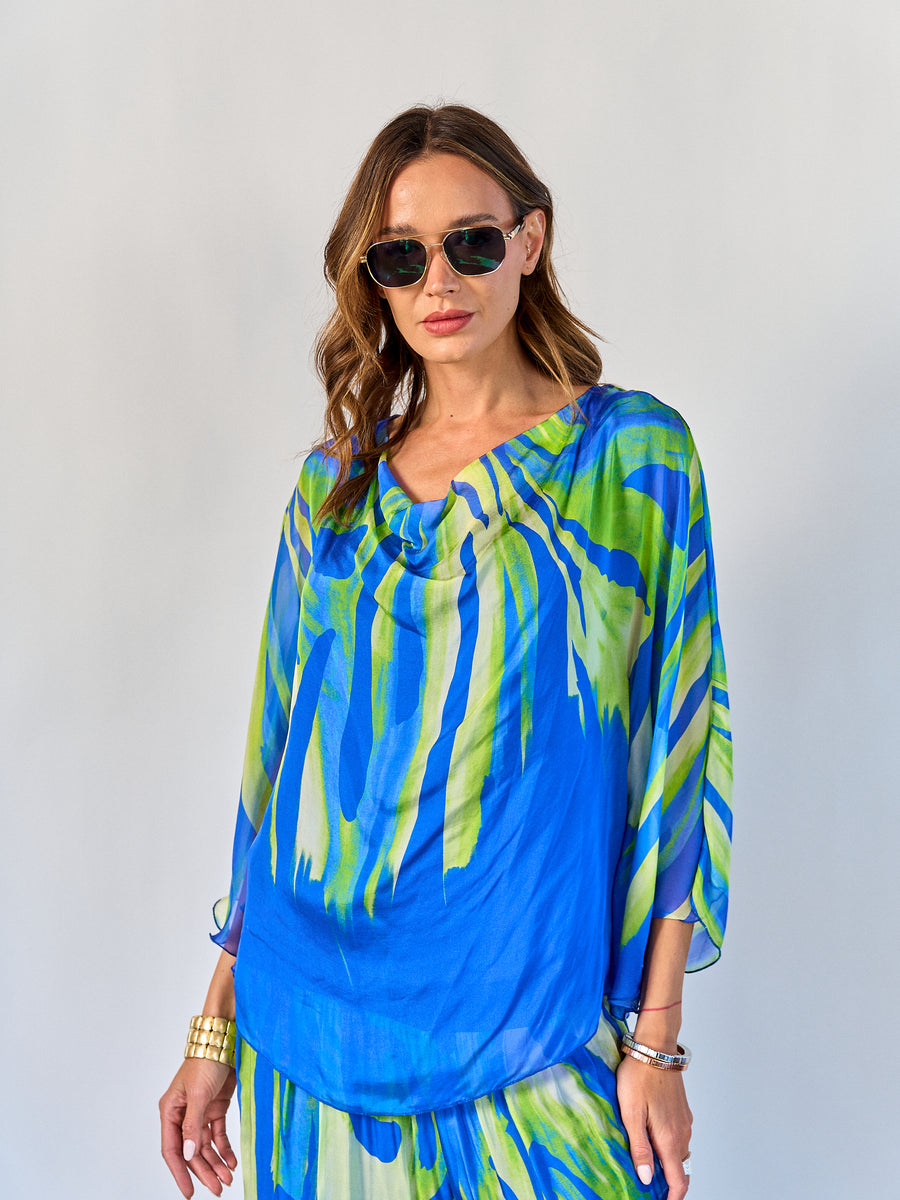 Blusa Leonor Azulino