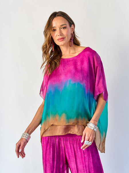 Blusa Degradé Magenta