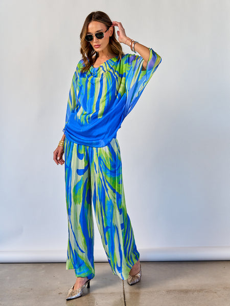 Blusa Leonor Azulino