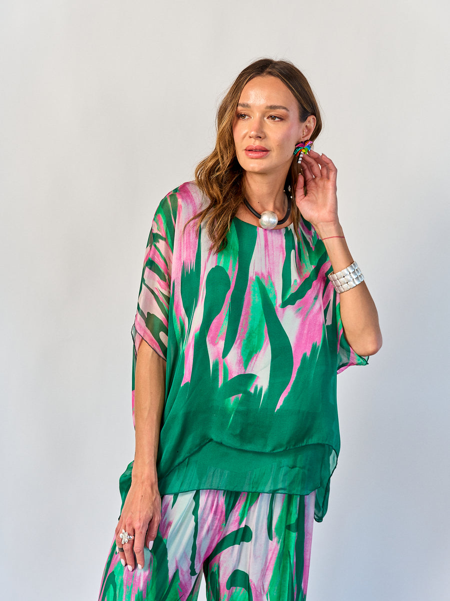 Blusa Fantasía Verde