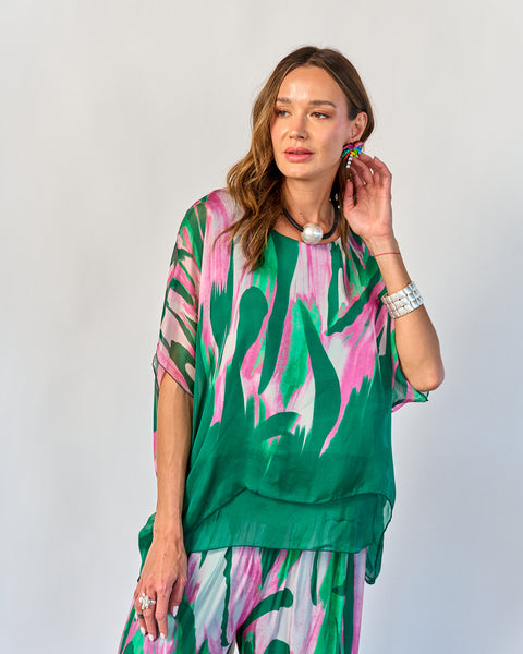 Blusa Fantasía Verde