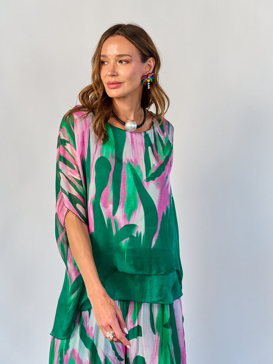 Blusa Fantasía Verde
