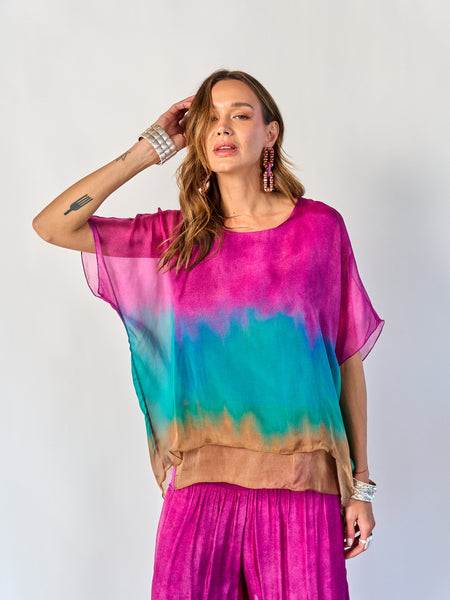 Blusa Degradé Magenta