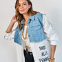 Blusa Jeans Blanca