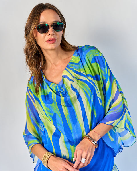 Blusa Leonor Azulino