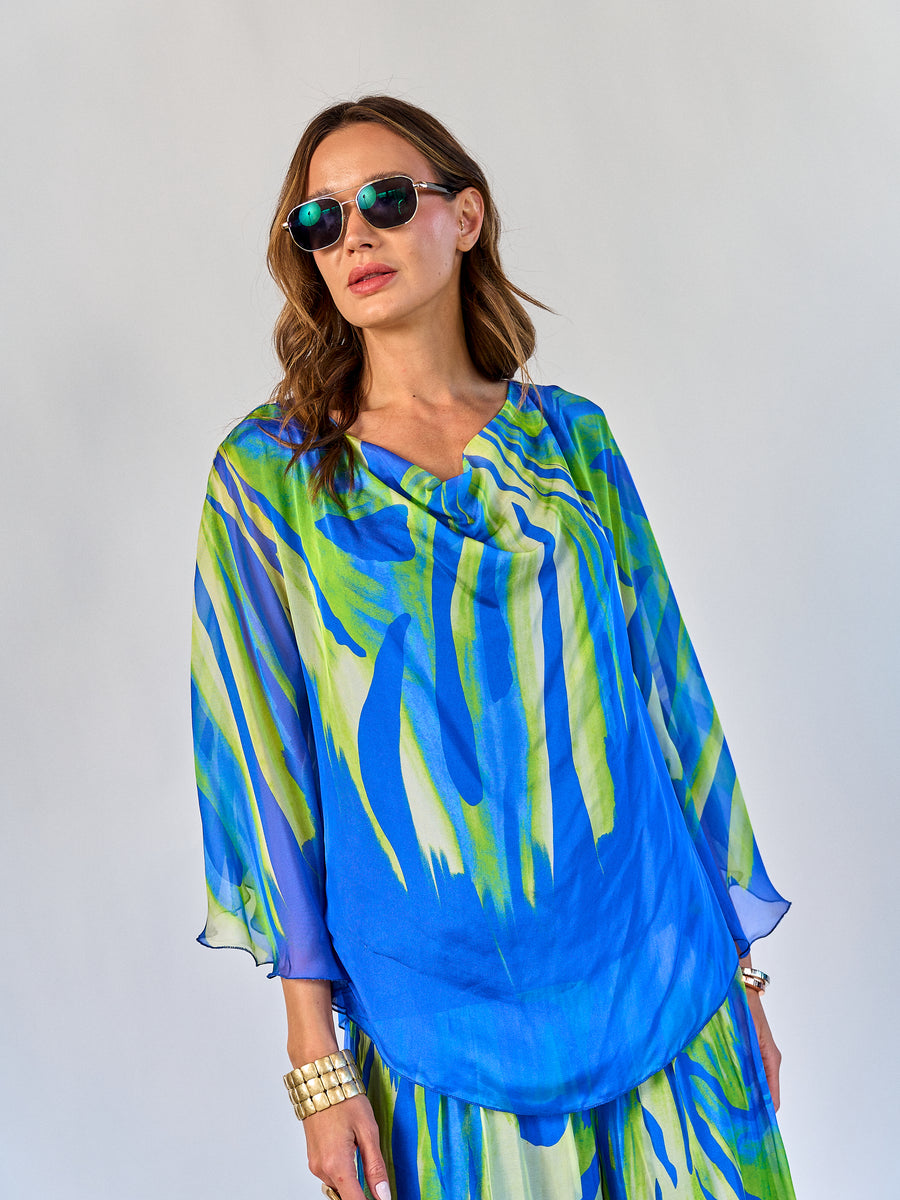Blusa Leonor Azulino