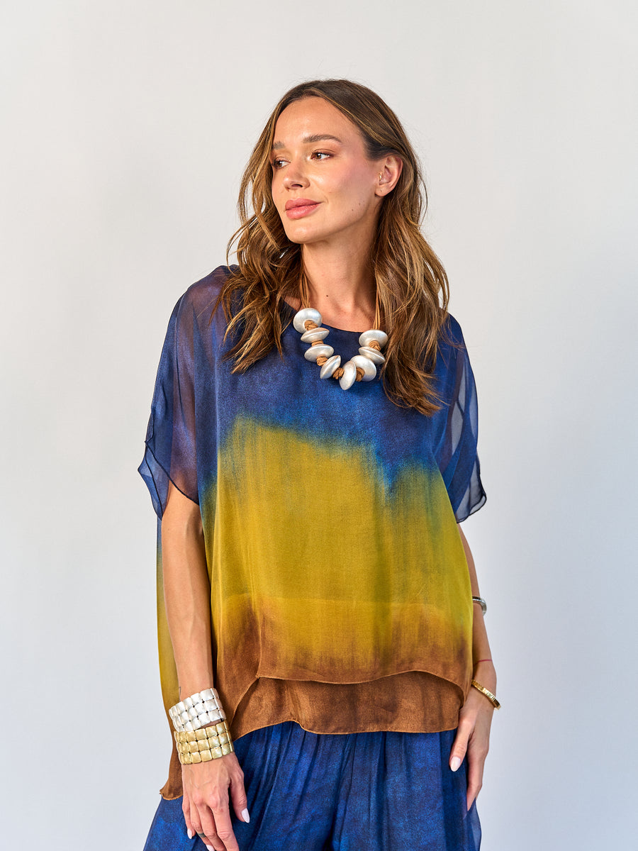 Blusa Degradé Azul