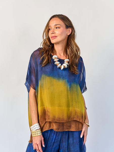 Blusa Degradé Azul