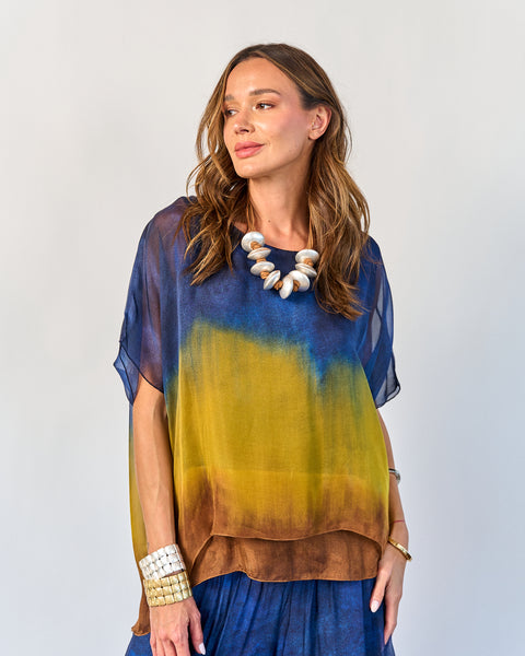 Blusa Degradé Azul