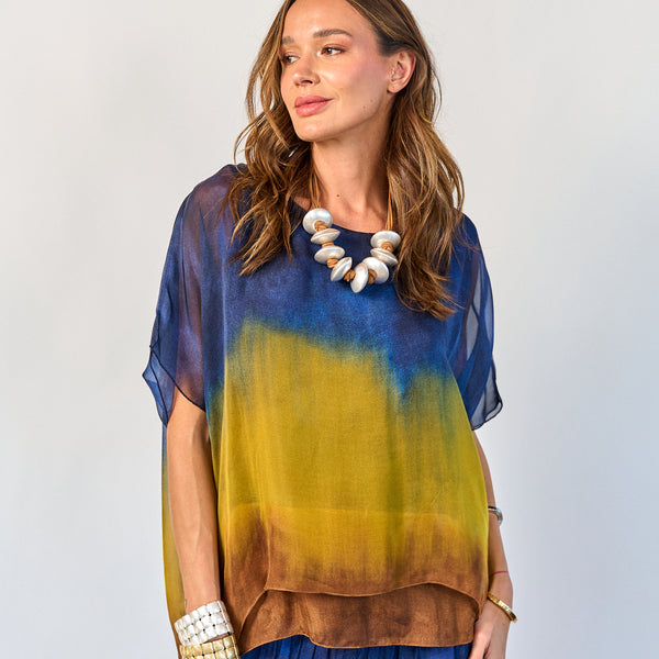 Blusa Degradé Azul