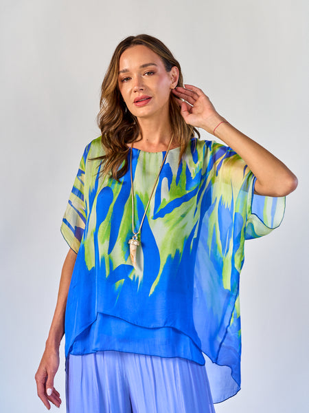 Blusa Fantasía Azul