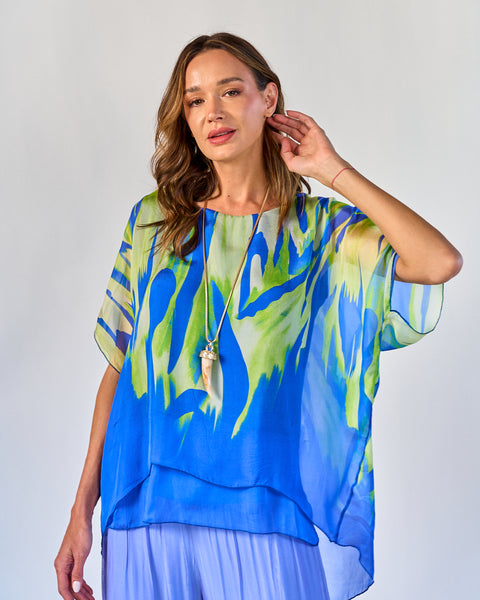 Blusa Fantasía Azul
