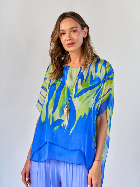 Blusa Fantasía Azul