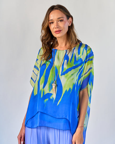 Blusa Fantasía Azul