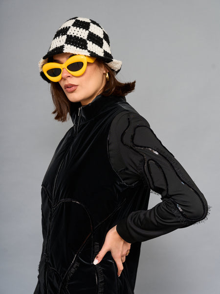 Parka Aplicación Negra
