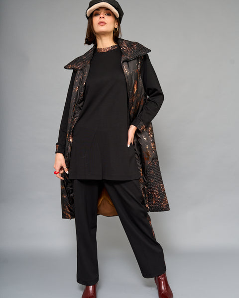 Parka Blush Negro Cobre