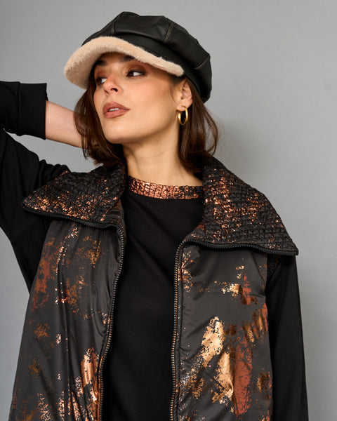 Parka Blush Negro Cobre