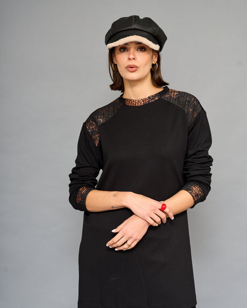 Conjunto Blush Negro Cobre
