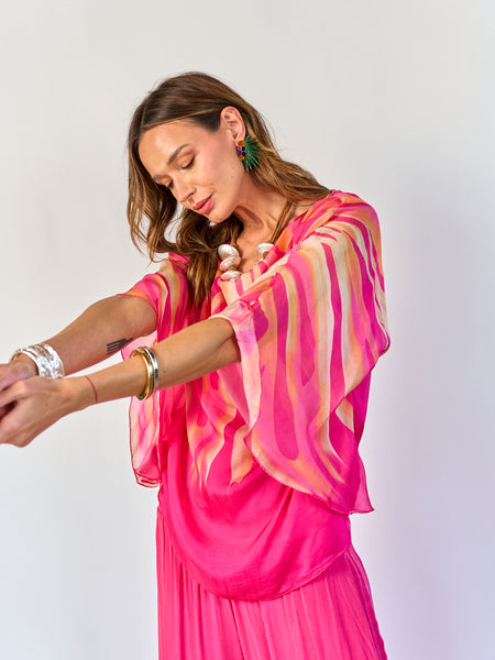 Blusa Leonor Fucsia