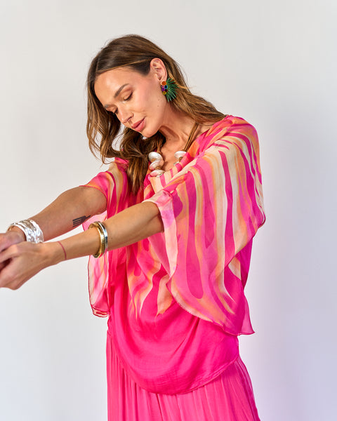 Blusa Leonor Fucsia