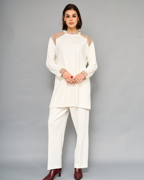 Conjunto Blush Blanco Dorado