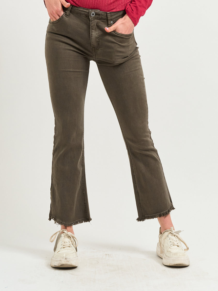 Jeans Flared Taupe