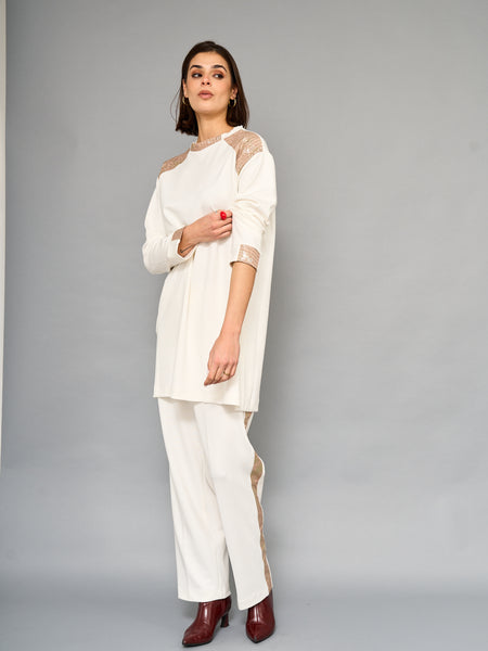 Conjunto Blush Blanco Dorado