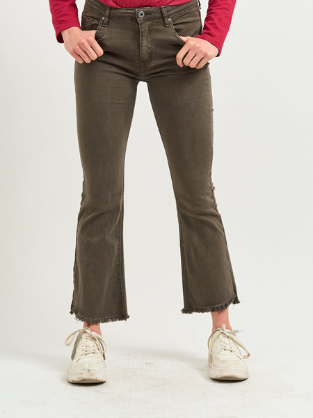 Jeans Flared Taupe