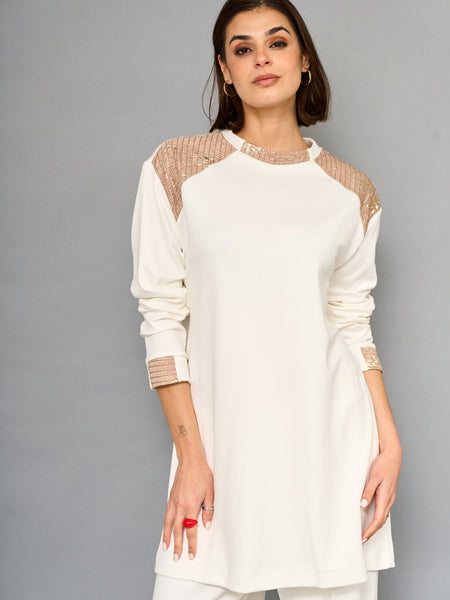 Conjunto Blush Blanco Dorado