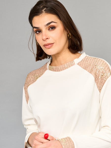 Conjunto Blush Blanco Dorado