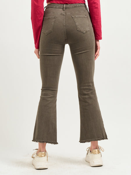 Jeans Flared Taupe