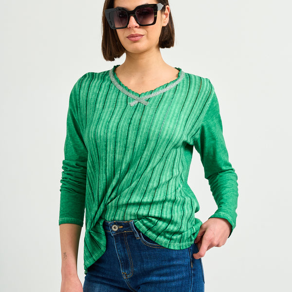 Polera Algodón Verde