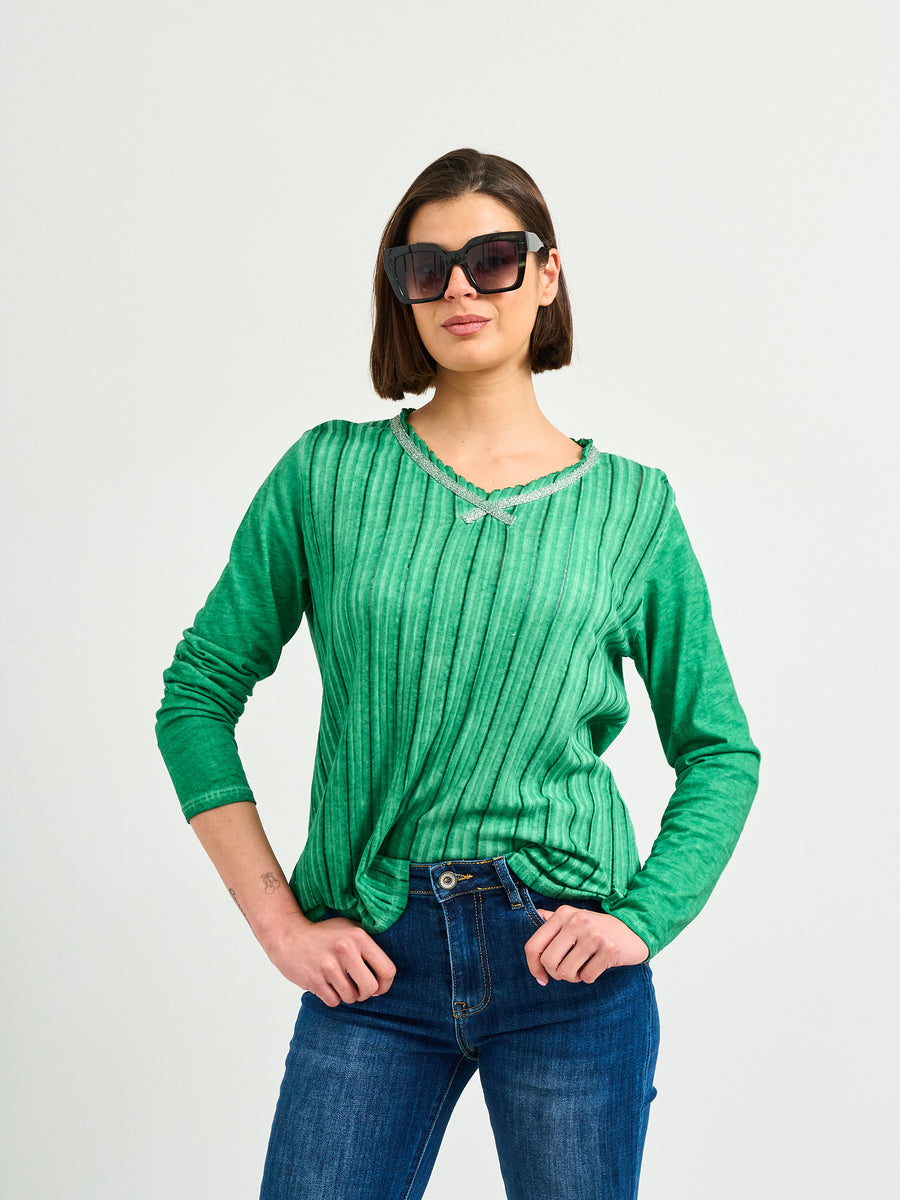 Polera Algodón Verde