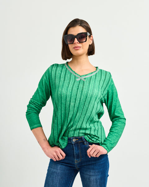 Polera Algodón Verde
