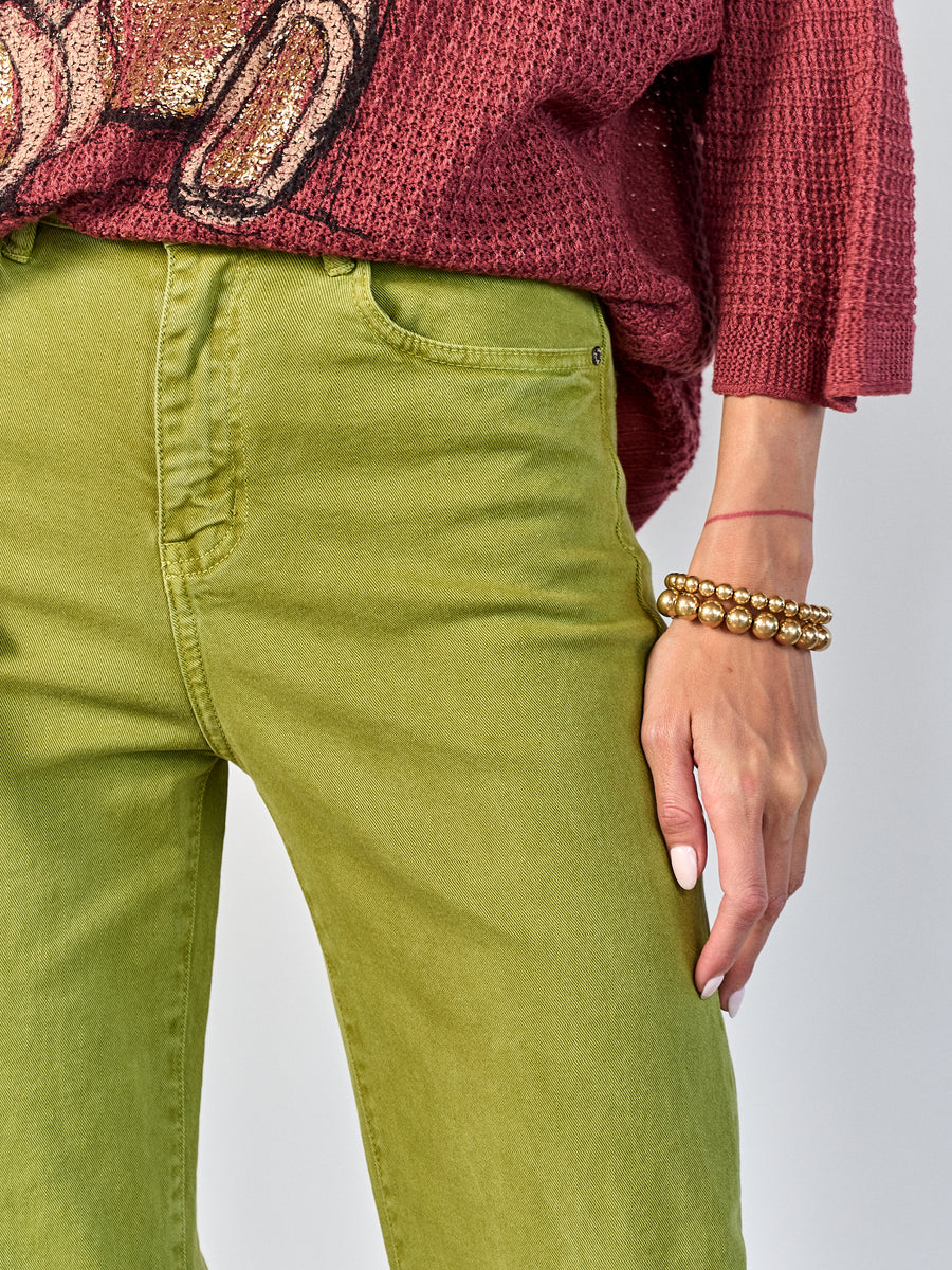 Pantalón Bota Pistacho
