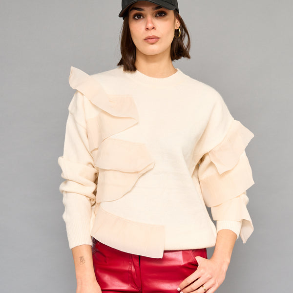 Sweater Vuelos Crudo
