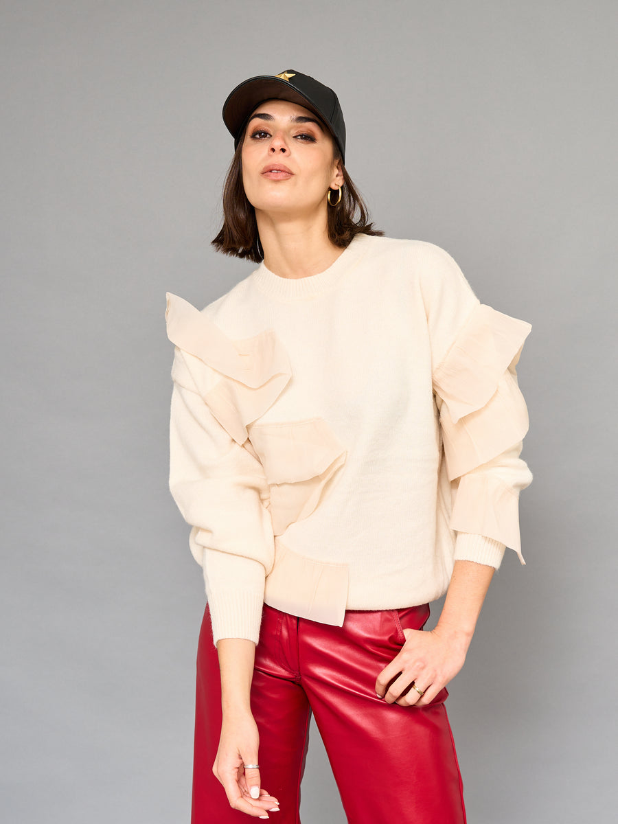 Sweater Vuelos Crudo