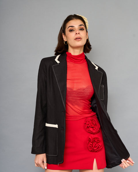 Blazer Negro Vivo