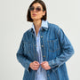 Chaqueta Jeans Brillos