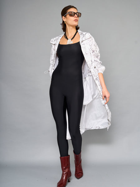 Impermeable Print Blanco