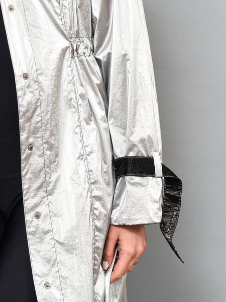 Impermeable Bicolor Plateado