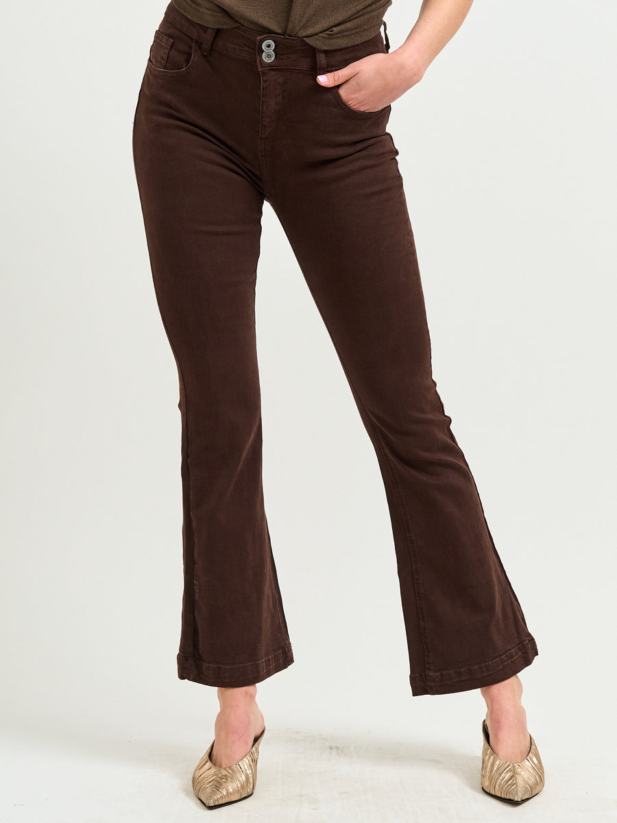 Pantalón Flared Moro