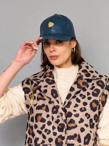 Gilet Print Leopardo Beige