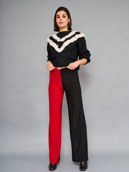 Sweater Vuelos Con Perlas
