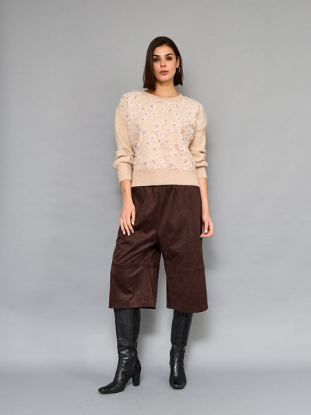 Sweater Bordado Beige