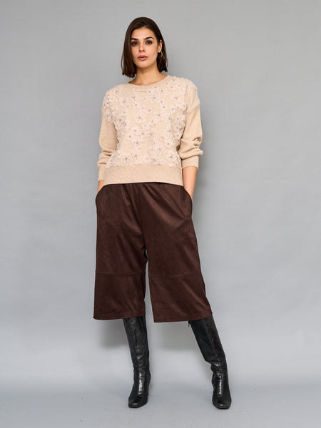 Sweater Bordado Beige